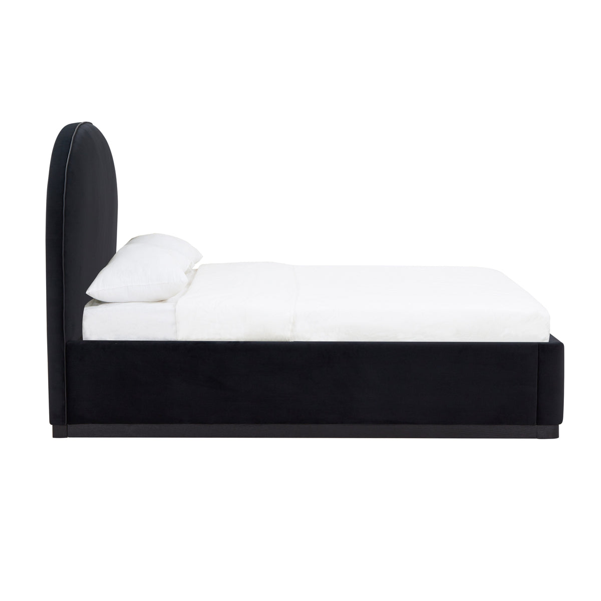 Marlow Black Performance Velvet Queen Bed by TOV Furniture – photo 4 of 12
