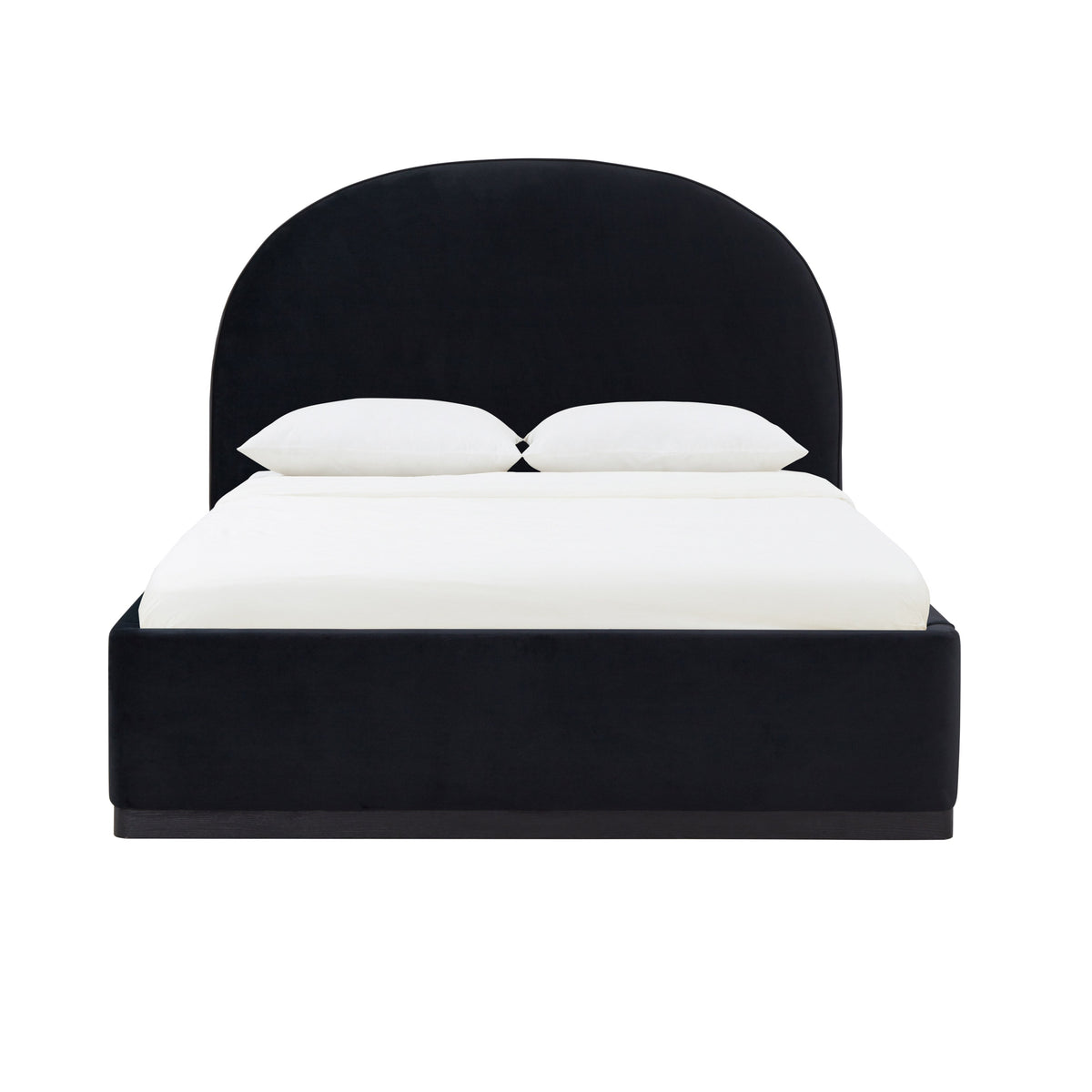 Marlow Black Performance Velvet Queen Bed by TOV Furniture – photo 6 of 12