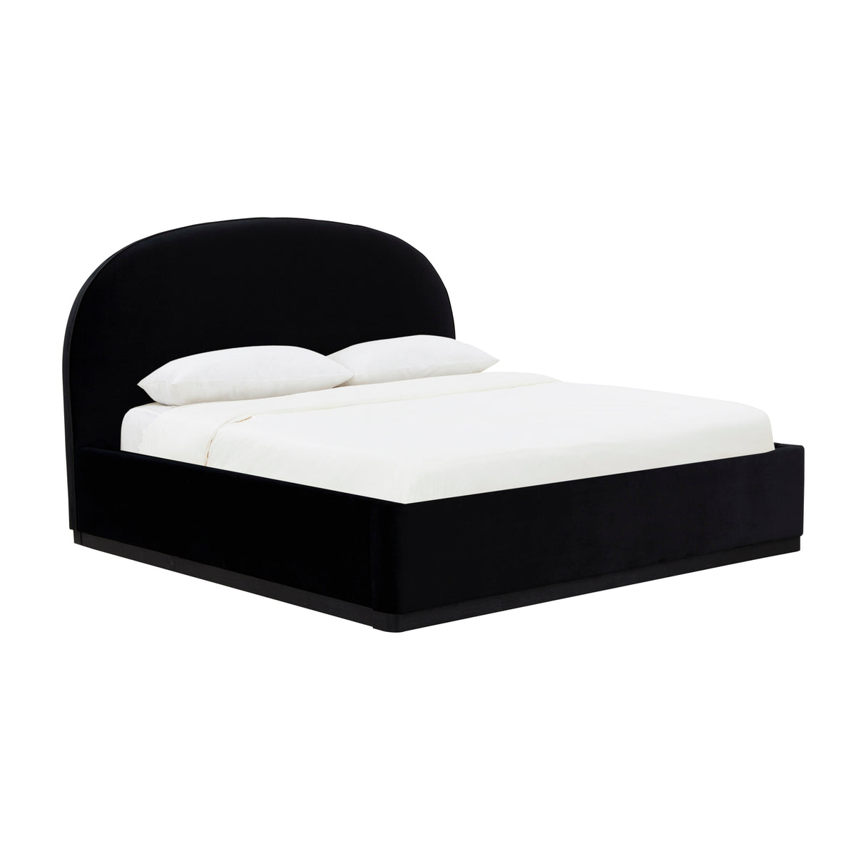 Marlow Black Performance Velvet King Bed by TOV Furniture – photo 1 of 12