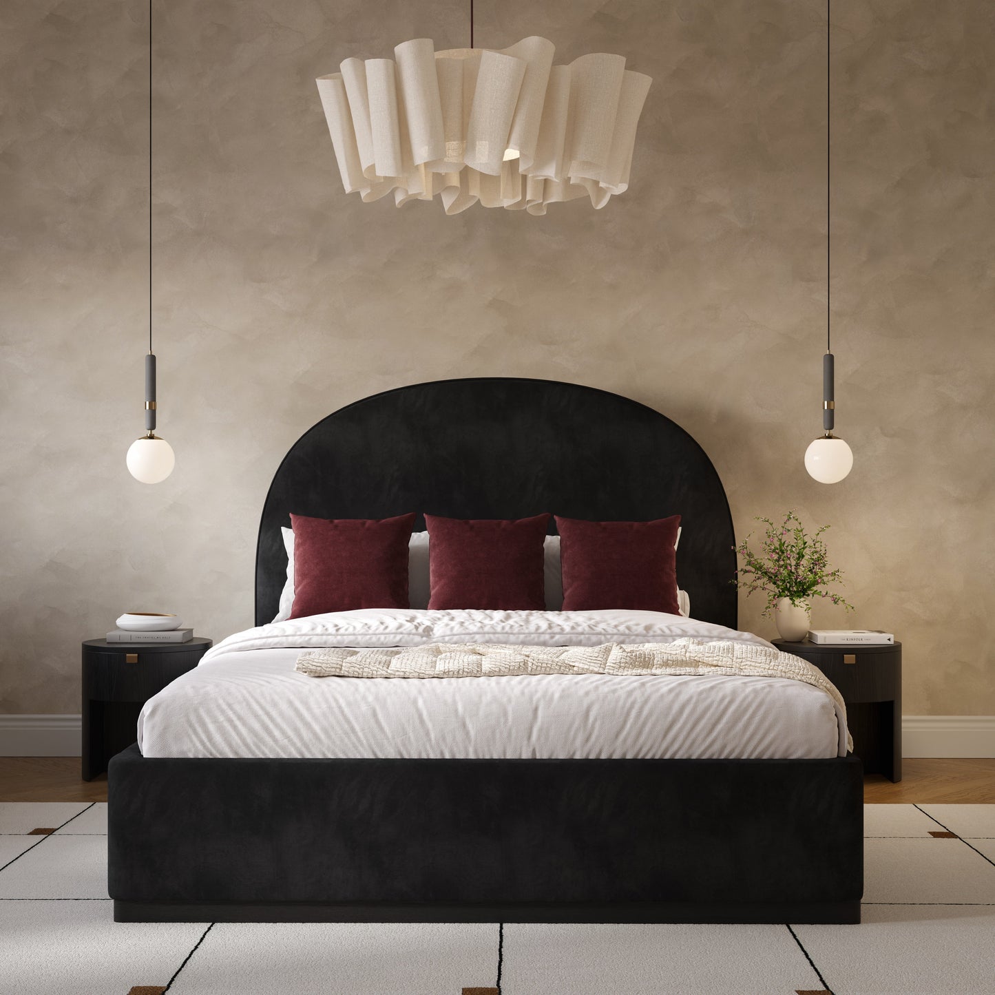 Marlow Velvet Bed Ren B7120 20 21