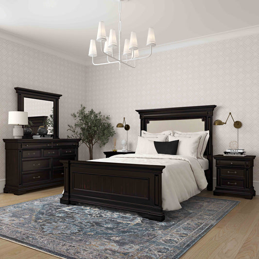 Stamford Wooden Upholstered Bed in Queen by TOV Furniture – photo 2 of 8