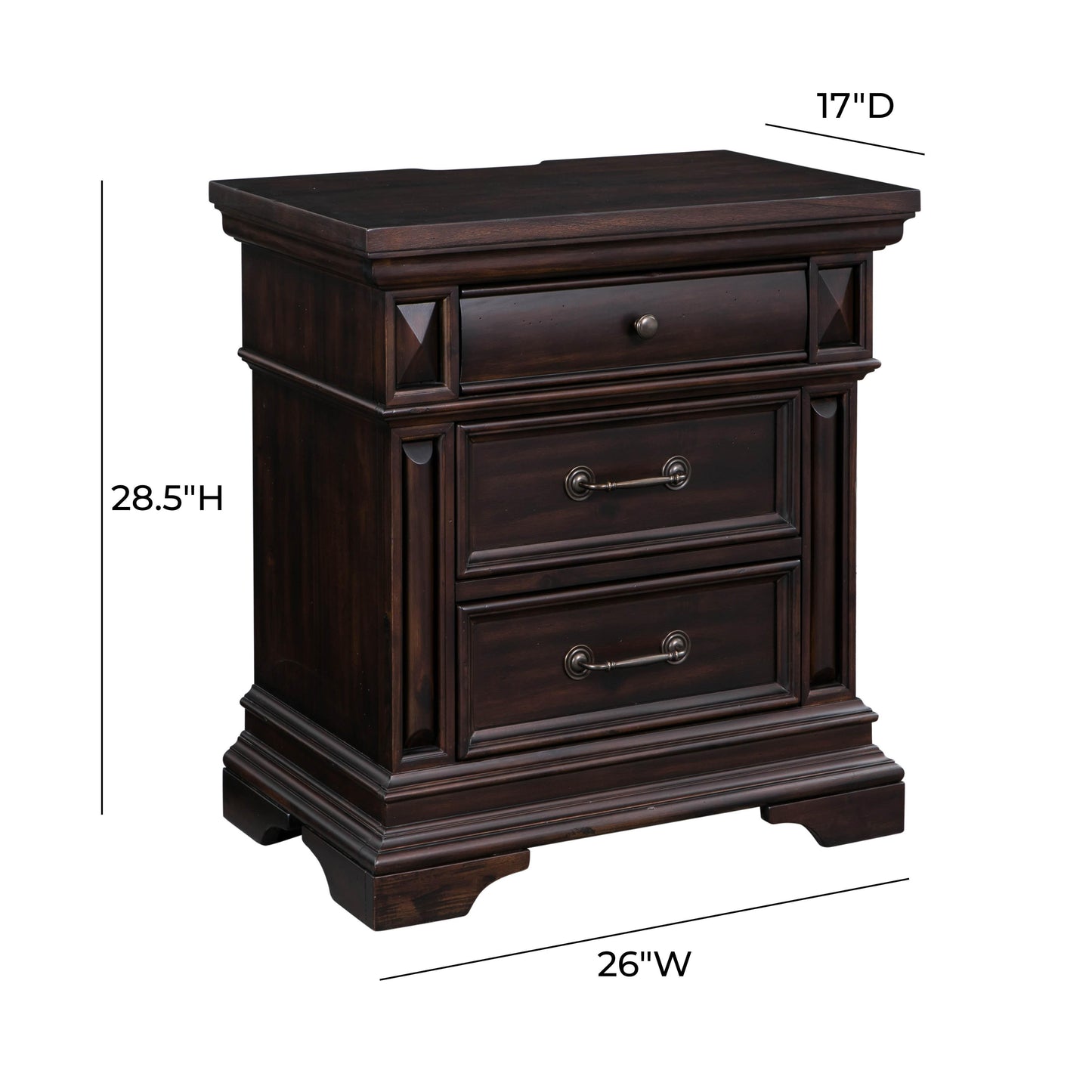 Stamford Brown Nightstand by TOV