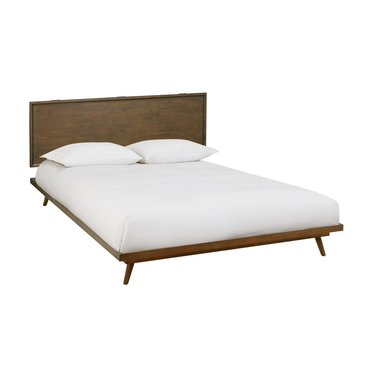 Emery Walnut Wood Platform Bed by TOV Furniture – several sizes shown