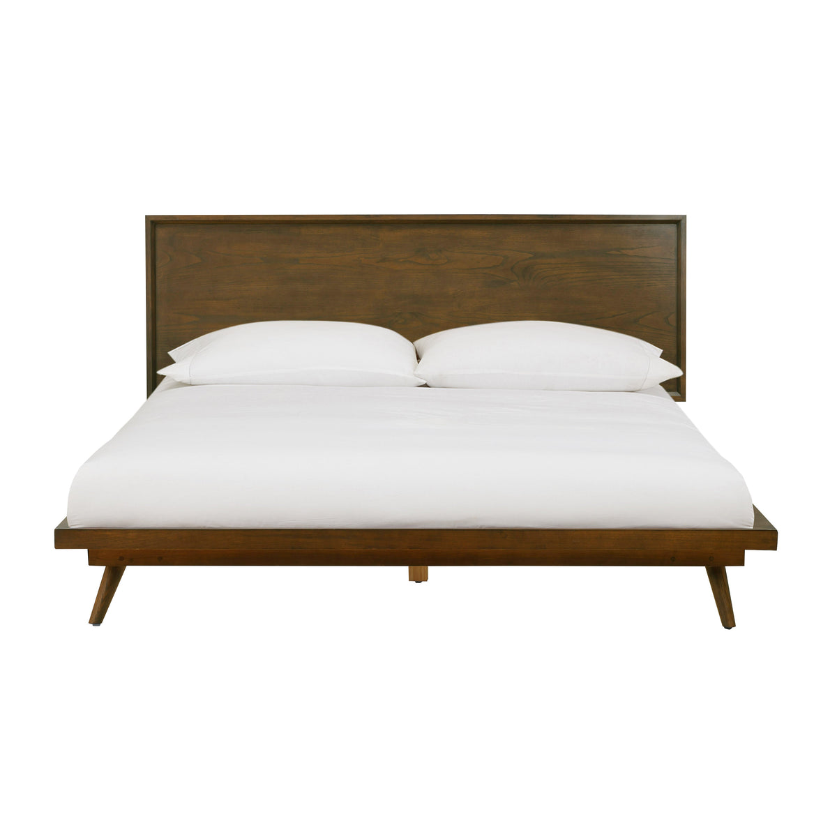 Emery Walnut Wood Platform Bed by TOV Furniture – several sizes shown