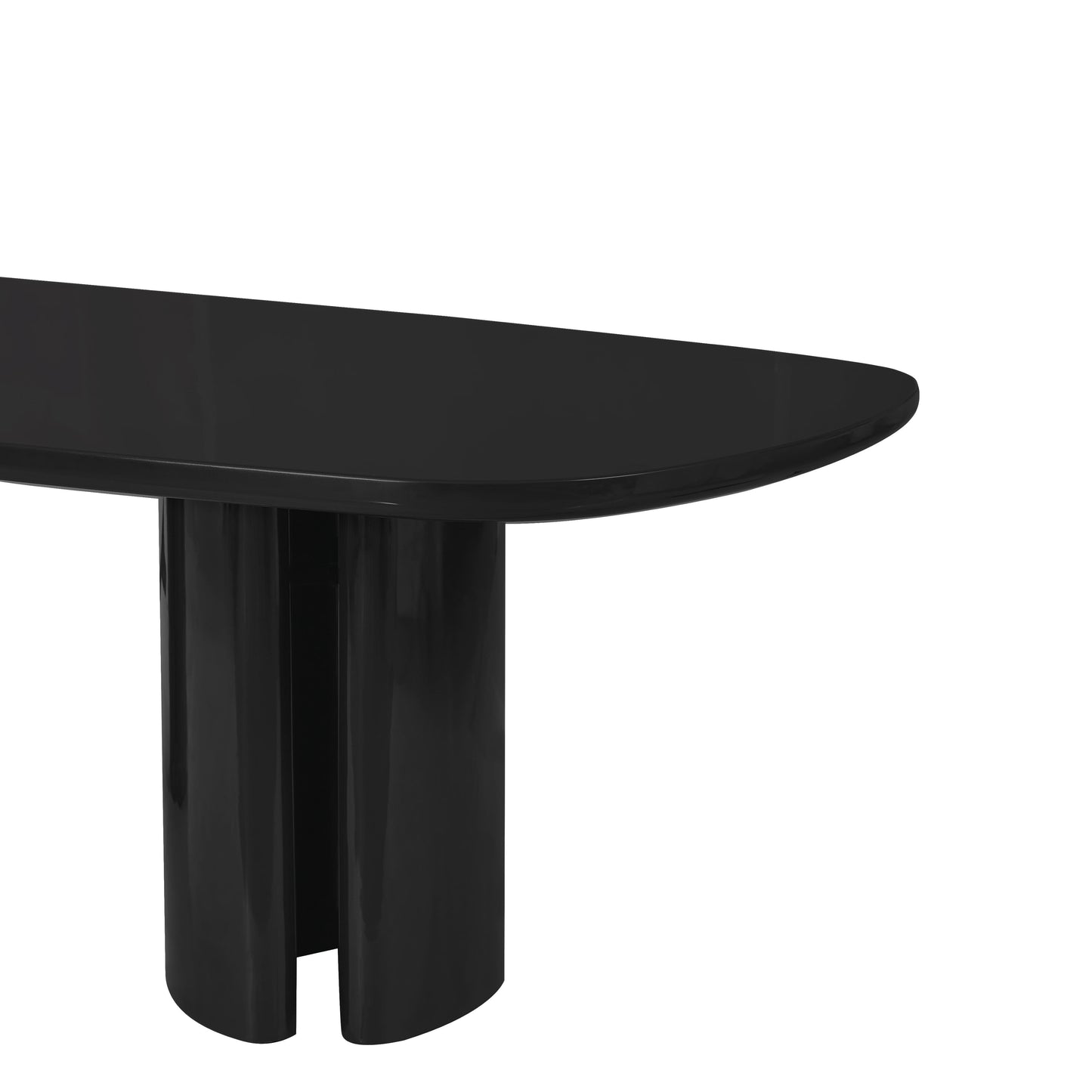 Zola 94 5 Lacquer Oval Dining Table Ren D5120 15