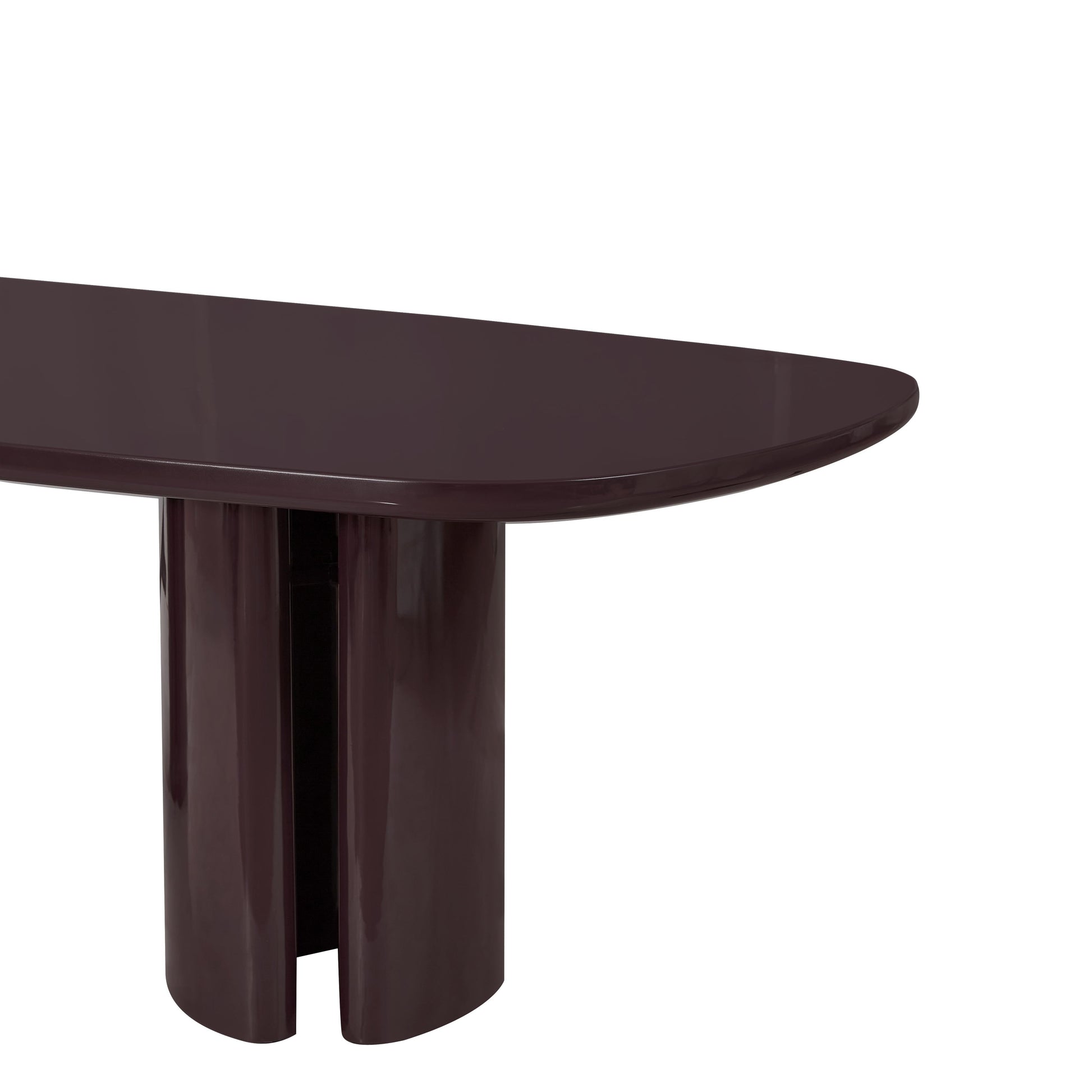 Zola 94 5 Lacquer Oval Dining Table Ren D5110 15