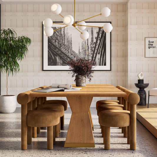 Nolan Natural Wood Dining Table by TOV Furniture – photo 2 of 10