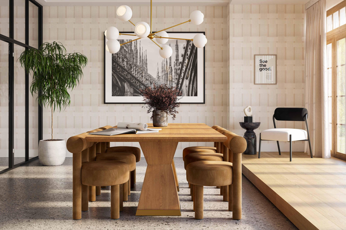 Nolan Natural Wood Dining Table by TOV Furniture – photo 9 of 10