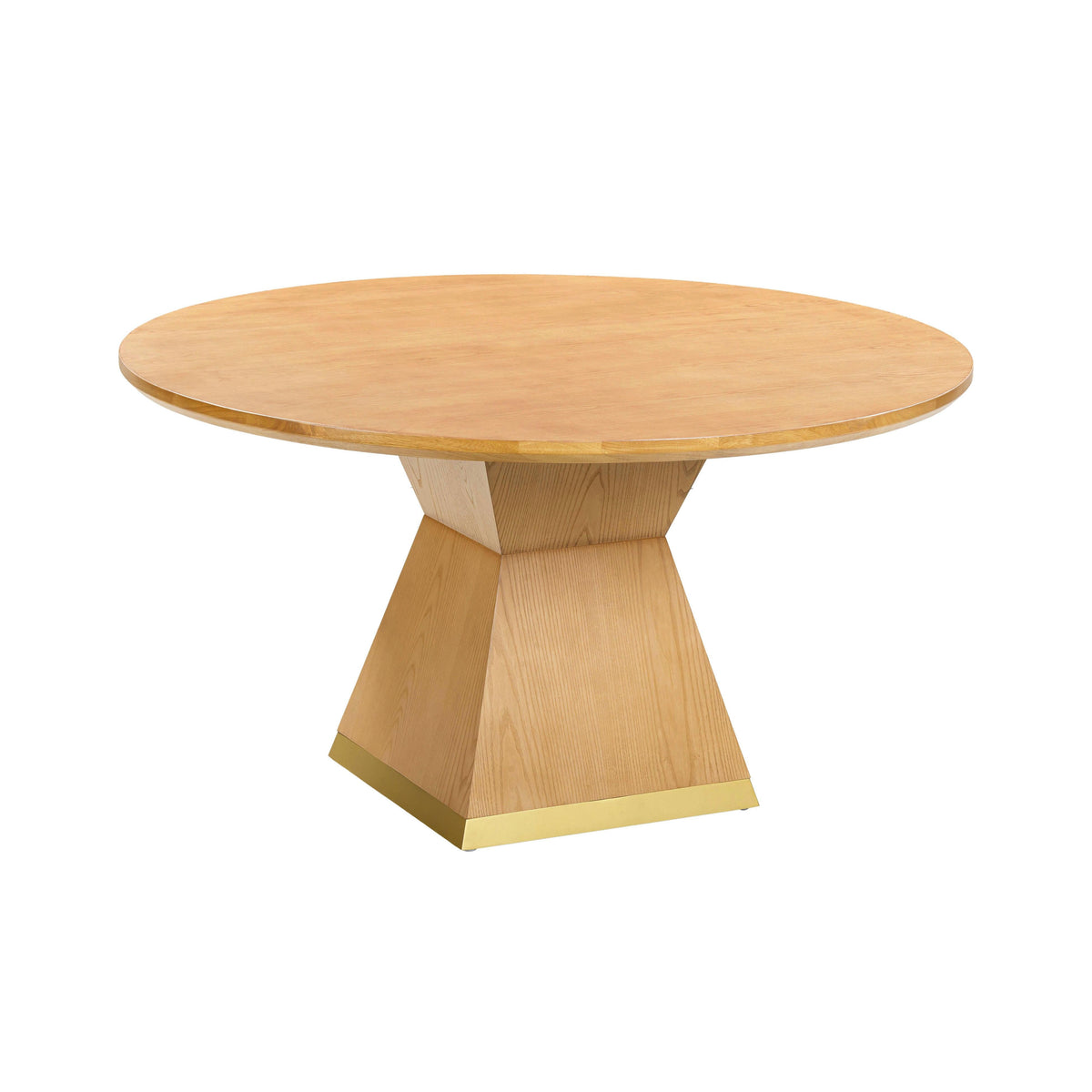 Nolan Natural Wood Round Dining Table by TOV Furniture – photo 1 of 7