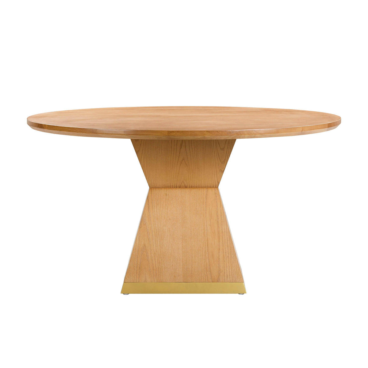 Nolan Natural Wood Round Dining Table by TOV Furniture – photo 2 of 7