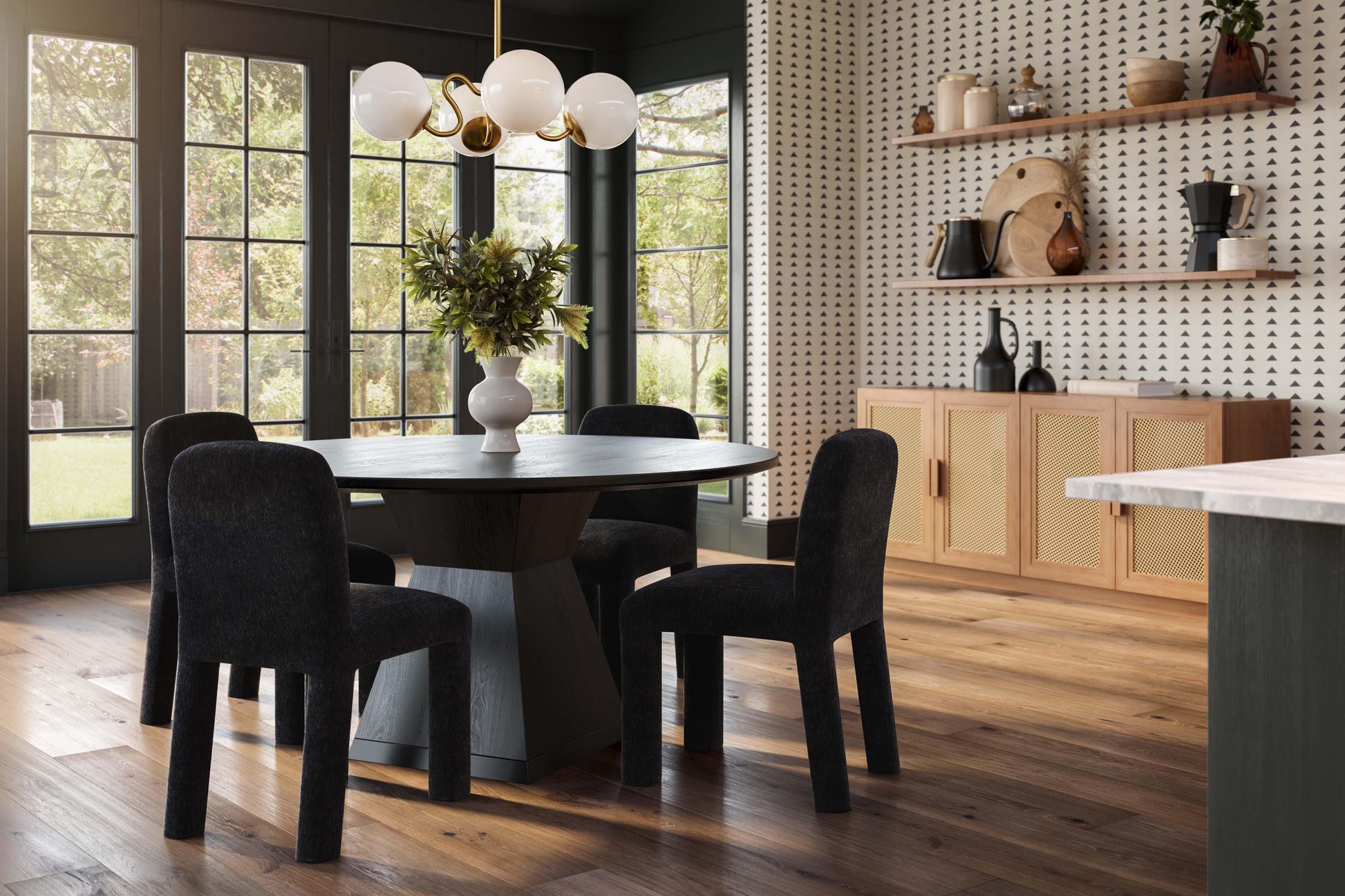 Nolan 56 Wood Round Dining Table Ren D6041 16