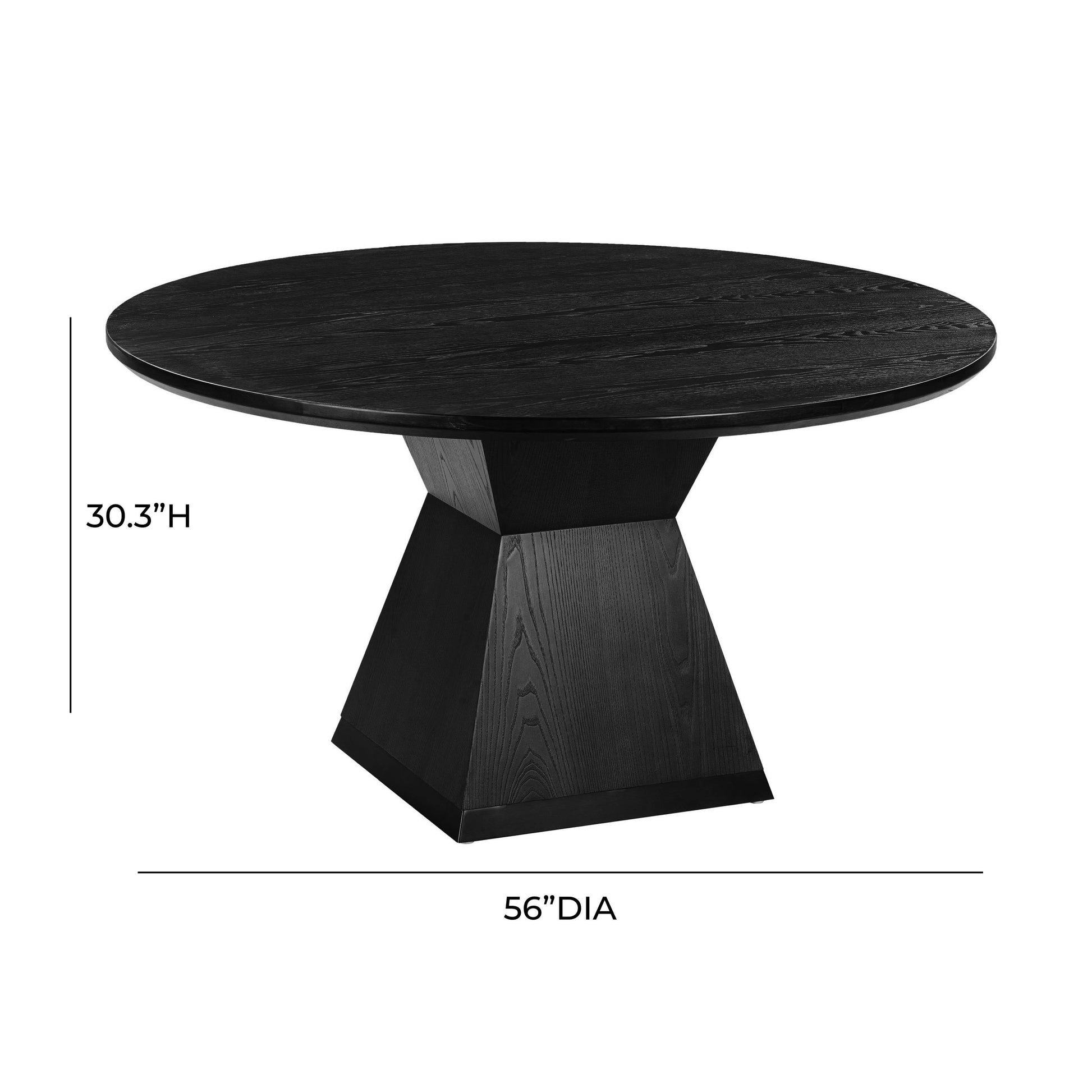 Nolan 56 Wood Round Dining Table Ren D6041 16