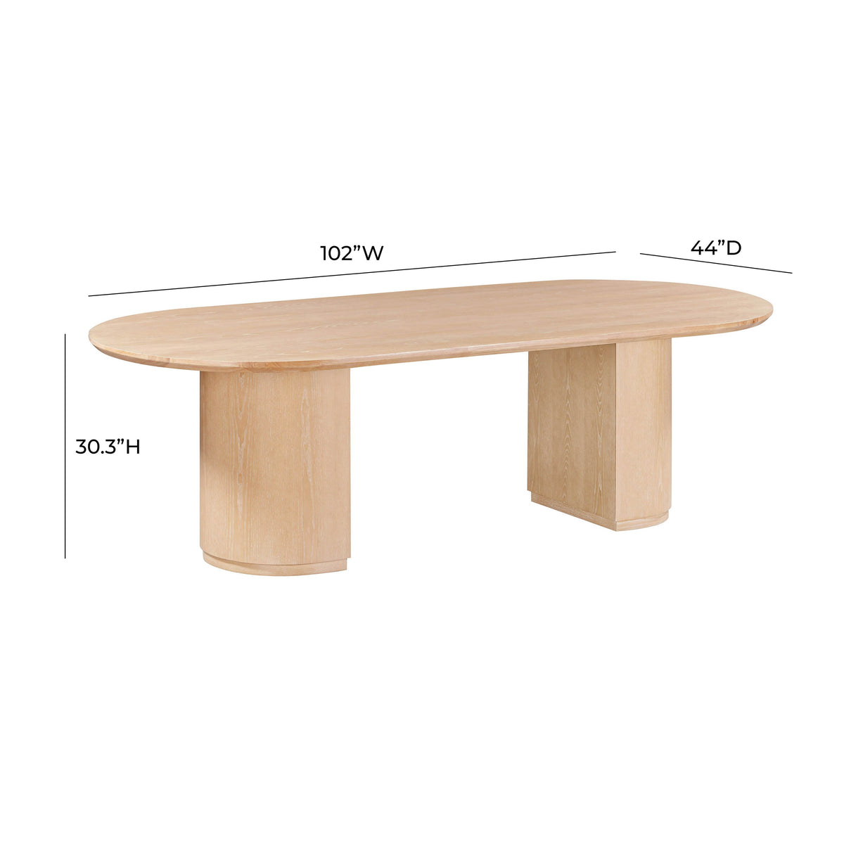 Marlow Natural Wood Dining Table by TOV Furniture – photo 6 of 9