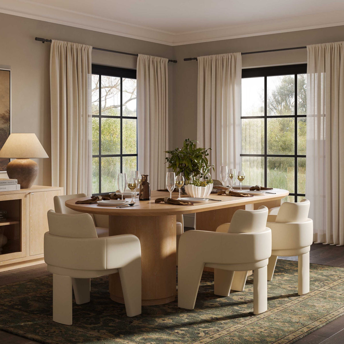 Marlow Natural Wood Dining Table by TOV Furniture – photo 8 of 9