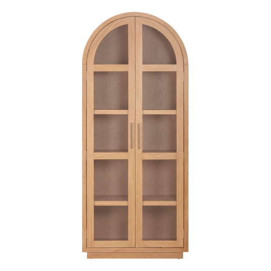 Marlow Wood Display Cabinet Natural by Tov Furniture