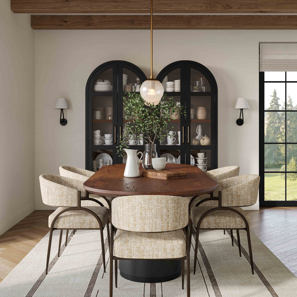 Marlow Black Wood Dining Table by TOV Furniture – photo 11 of 11