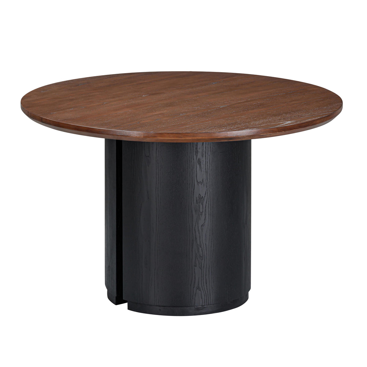 Marlow Black Wood Round Dining Table by TOV Furniture – photo 2 of 6