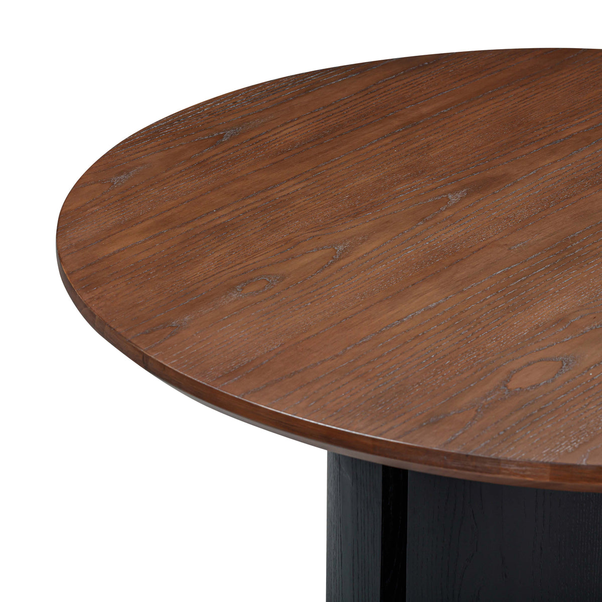 Marlow Black Wood Round Dining Table by TOV Furniture – photo 4 of 6