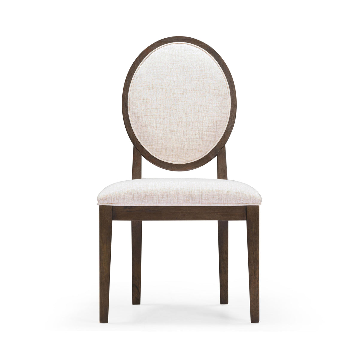 Mila Dark Brown and Beige Performance Fabric Dining Chair - Set of 2 by TOV Furniture – photo 2 of 8