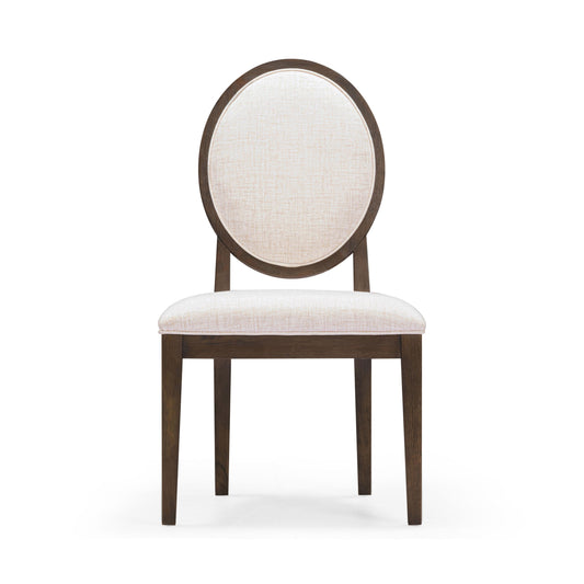 Mila Dark Brown and Beige Performance Fabric Dining Chair - Set of 2 by TOV Furniture – photo 2 of 8