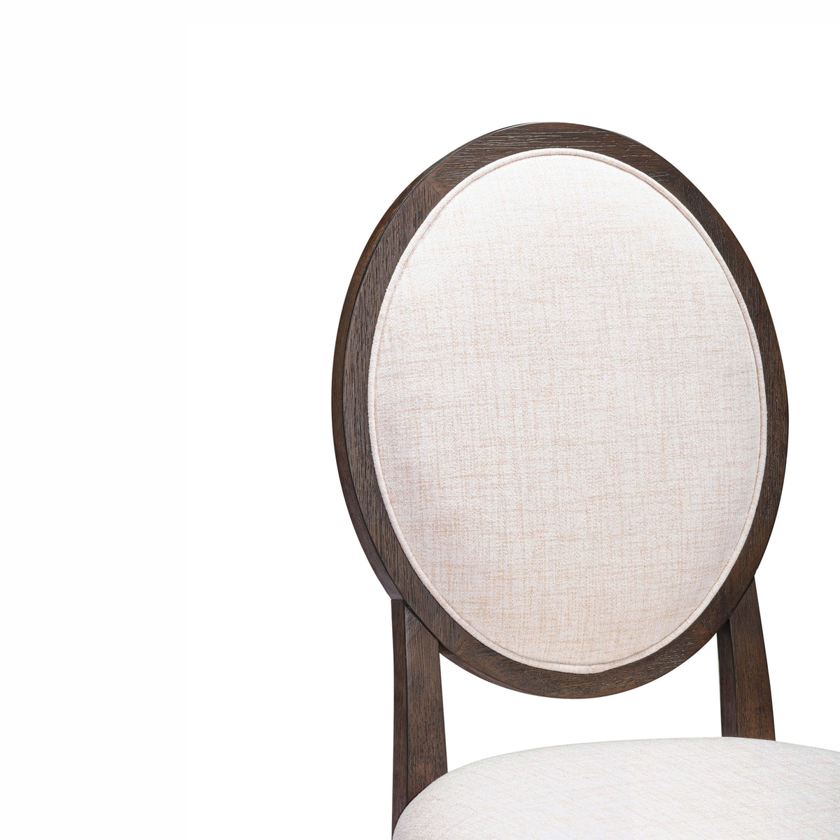 Mila Dark Brown and Beige Performance Fabric Dining Chair - Set of 2 by TOV Furniture – photo 3 of 8