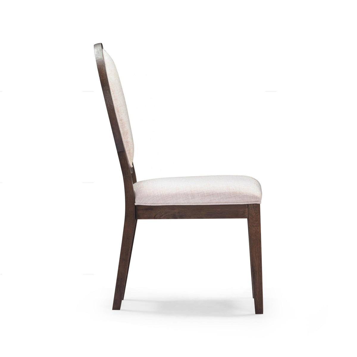 Mila Dark Brown and Beige Performance Fabric Dining Chair - Set of 2 by TOV Furniture – photo 4 of 8