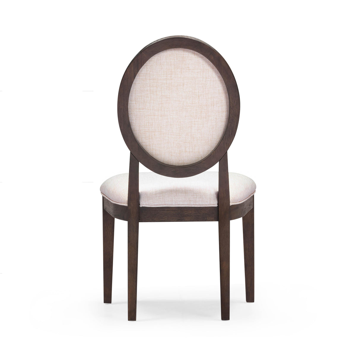 Mila Dark Brown and Beige Performance Fabric Dining Chair - Set of 2 by TOV Furniture – photo 5 of 8