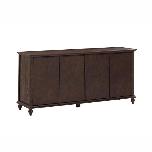 Mila 76" Dark Brown Sideboard Brown by Tov Furniture