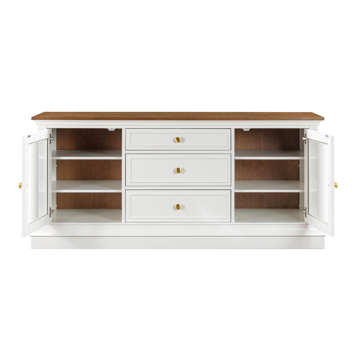 Hudson White Entertainment Console by TOV