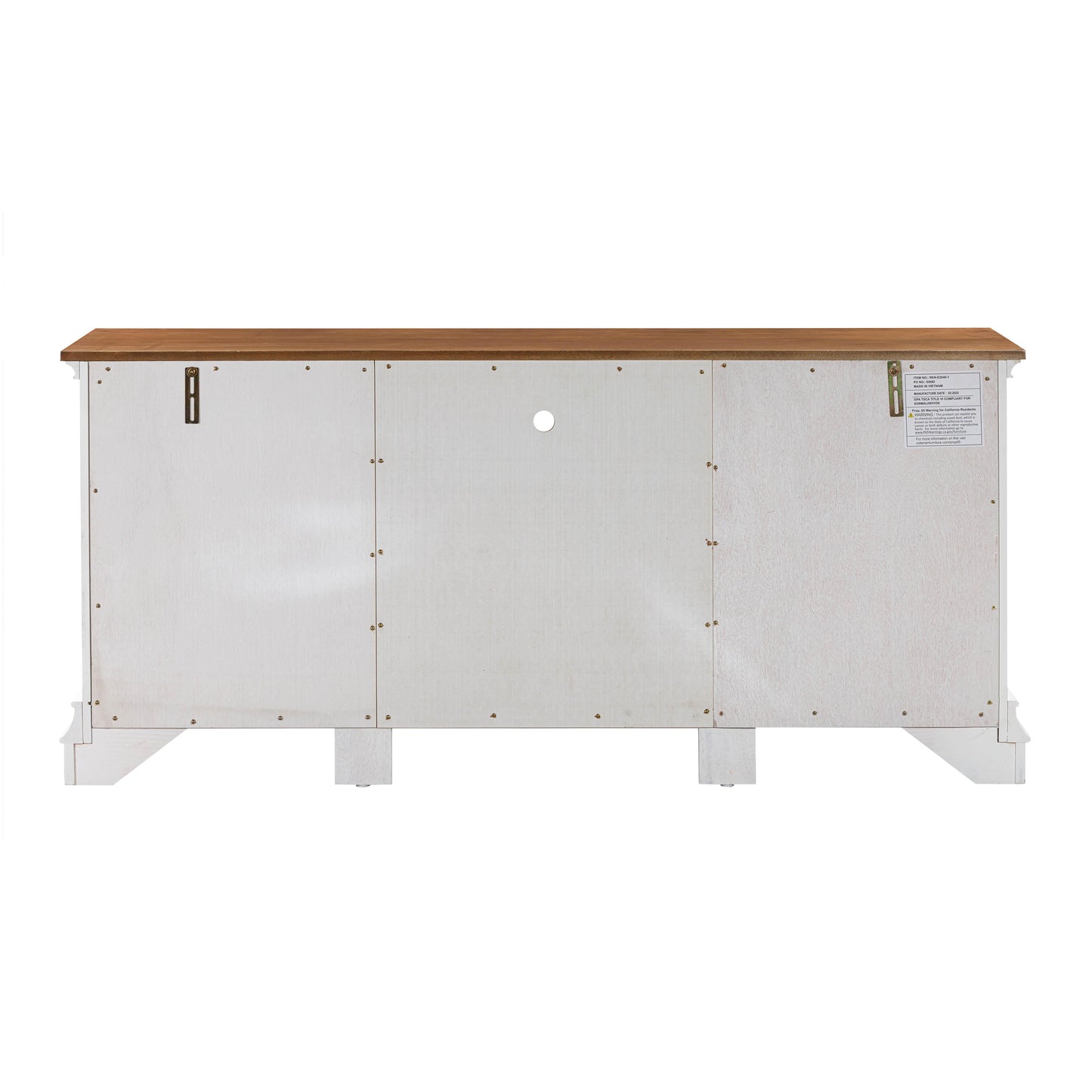 Hudson White Entertainment Console by TOV