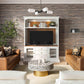 Hudson White Entertainment Center for 70-inch by TOV