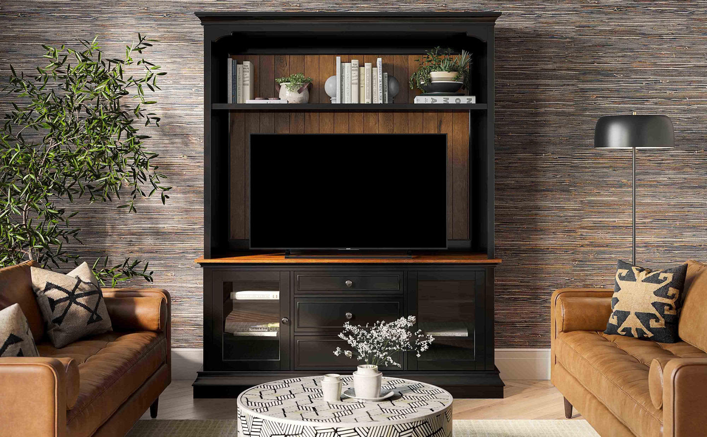 Hudson Charcoal Entertainment Center for 70-inch by TOV