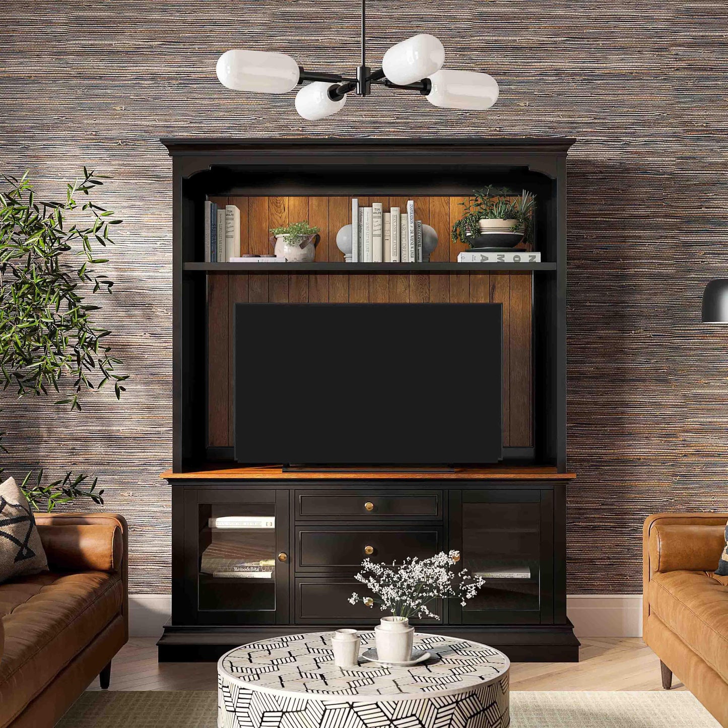 Hudson Charcoal Entertainment Center for 70-inch by TOV