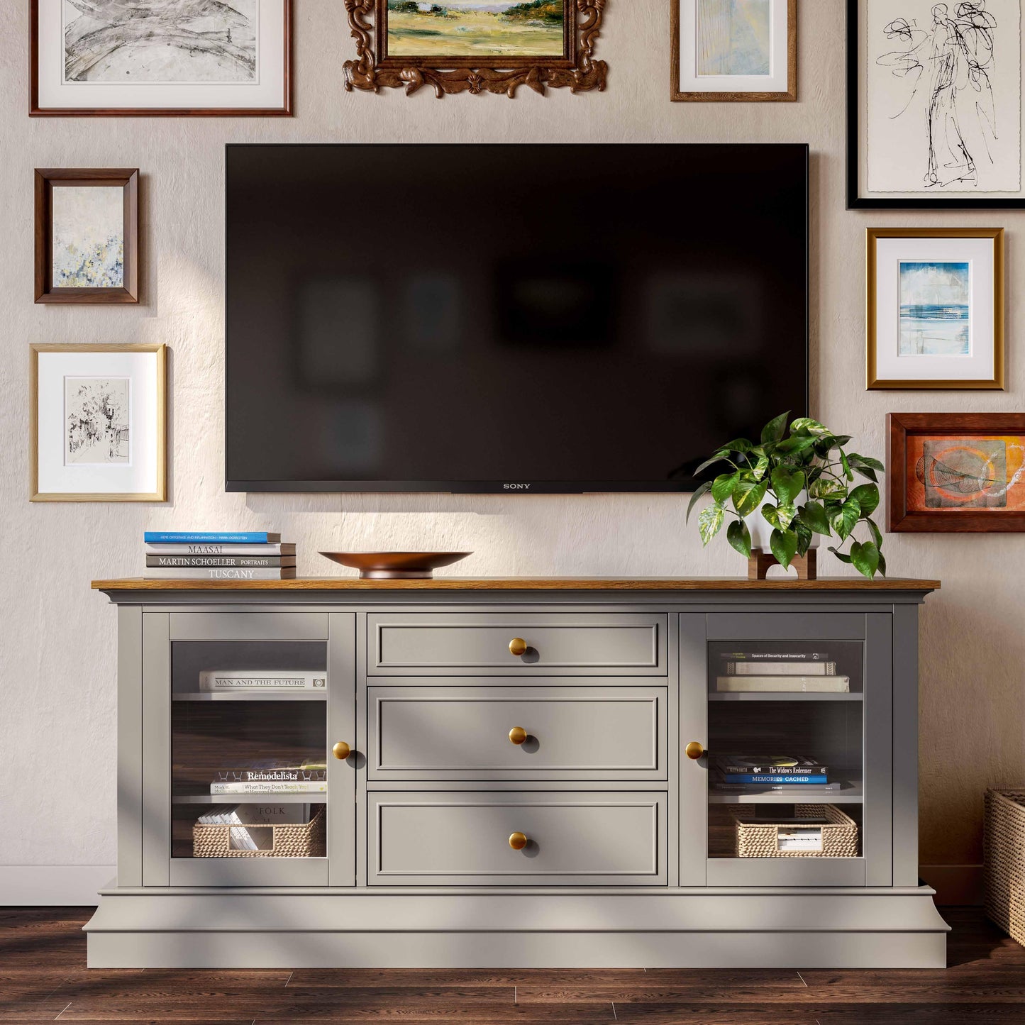 Hudson Gray Entertainment Console by TOV