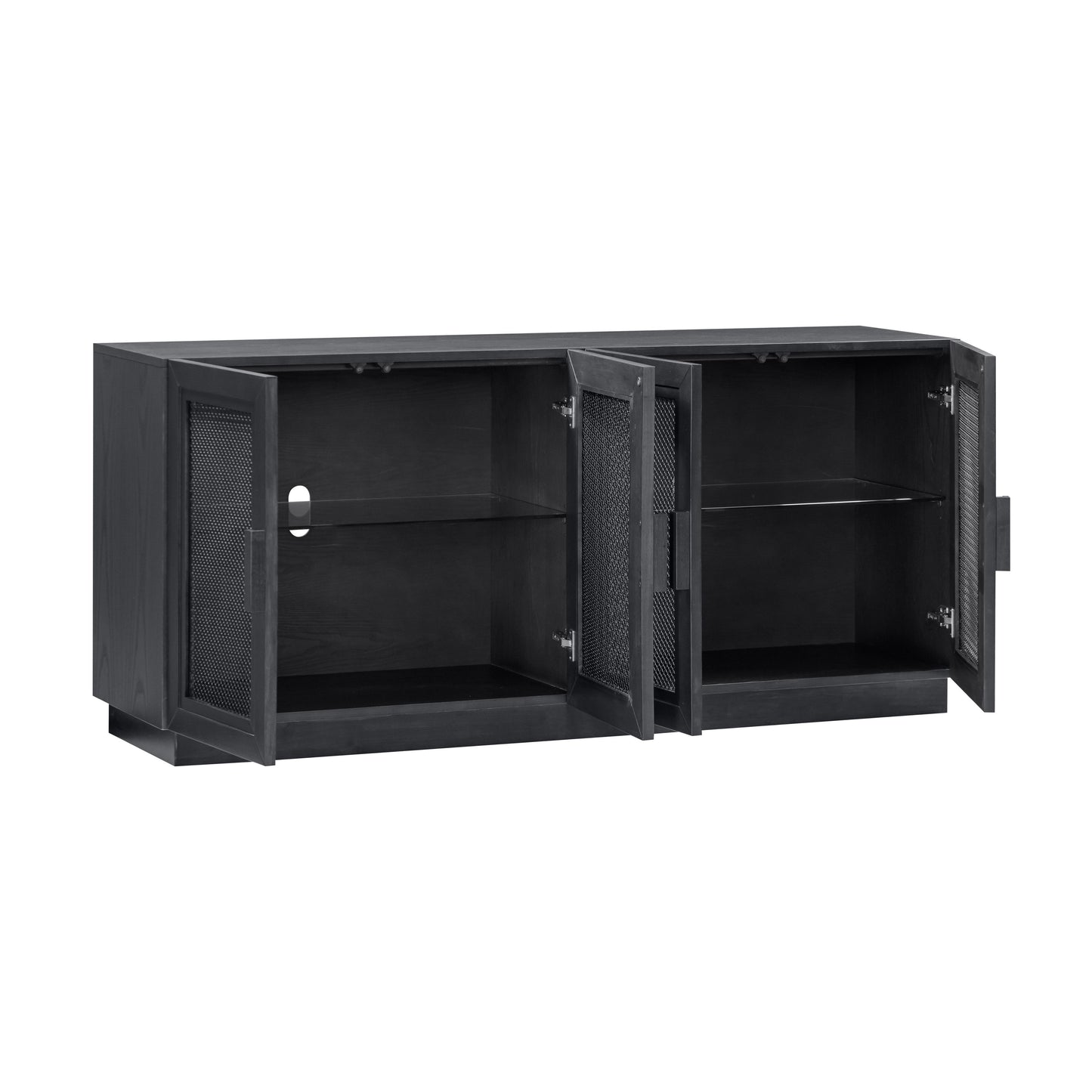 Nolan Black Wood Media Console by TOV