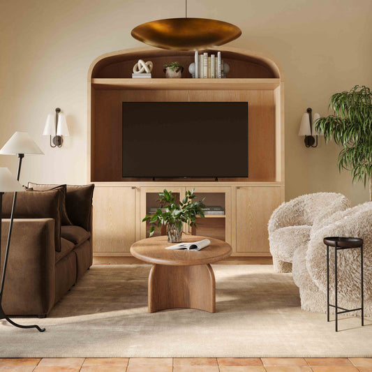 Marlow Natural Wood Entertainment Center by TOV Furniture – photo 2 of 8