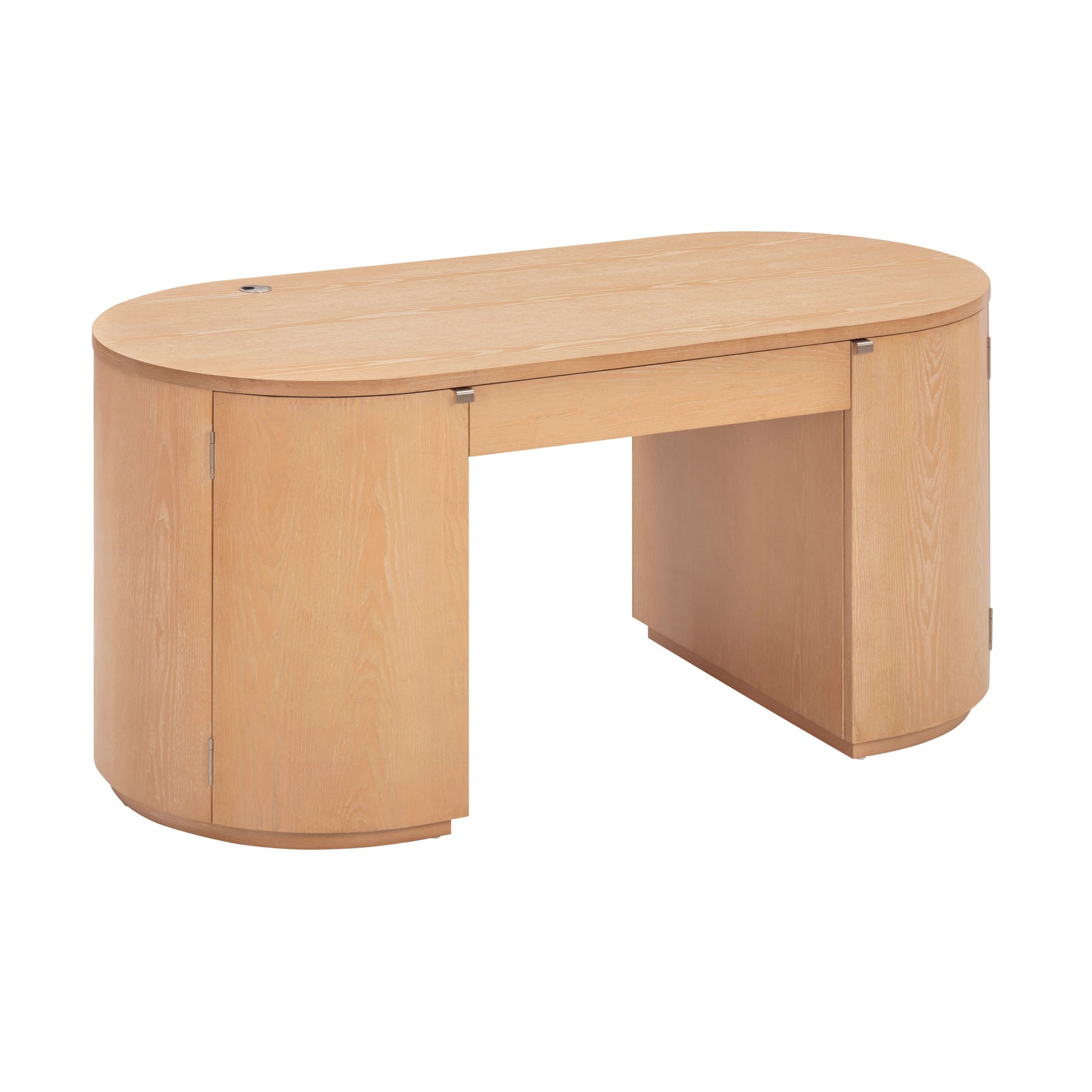 Marlow 64" Wood Executive Desk With Storage Natural by Tov Furniture