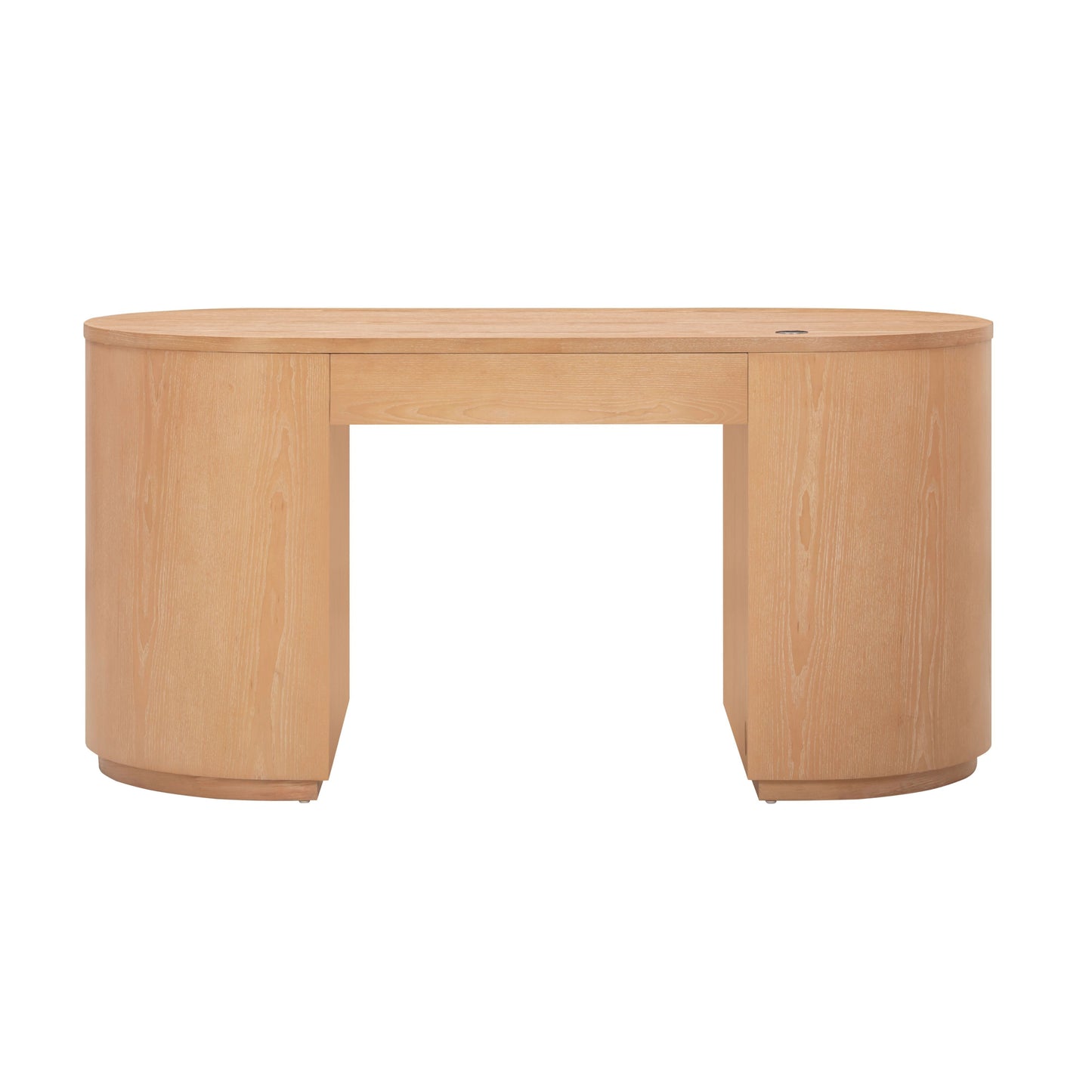 Marlow 64" Wood Executive Desk With Storage Natural by Tov Furniture