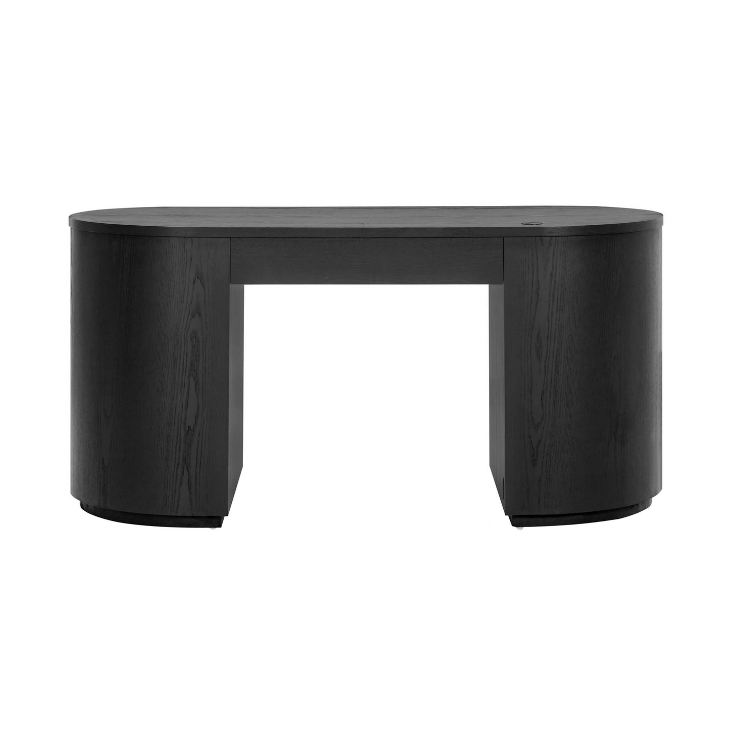 Marlow 64" Wood Executive Desk With Storage Black by Tov Furniture