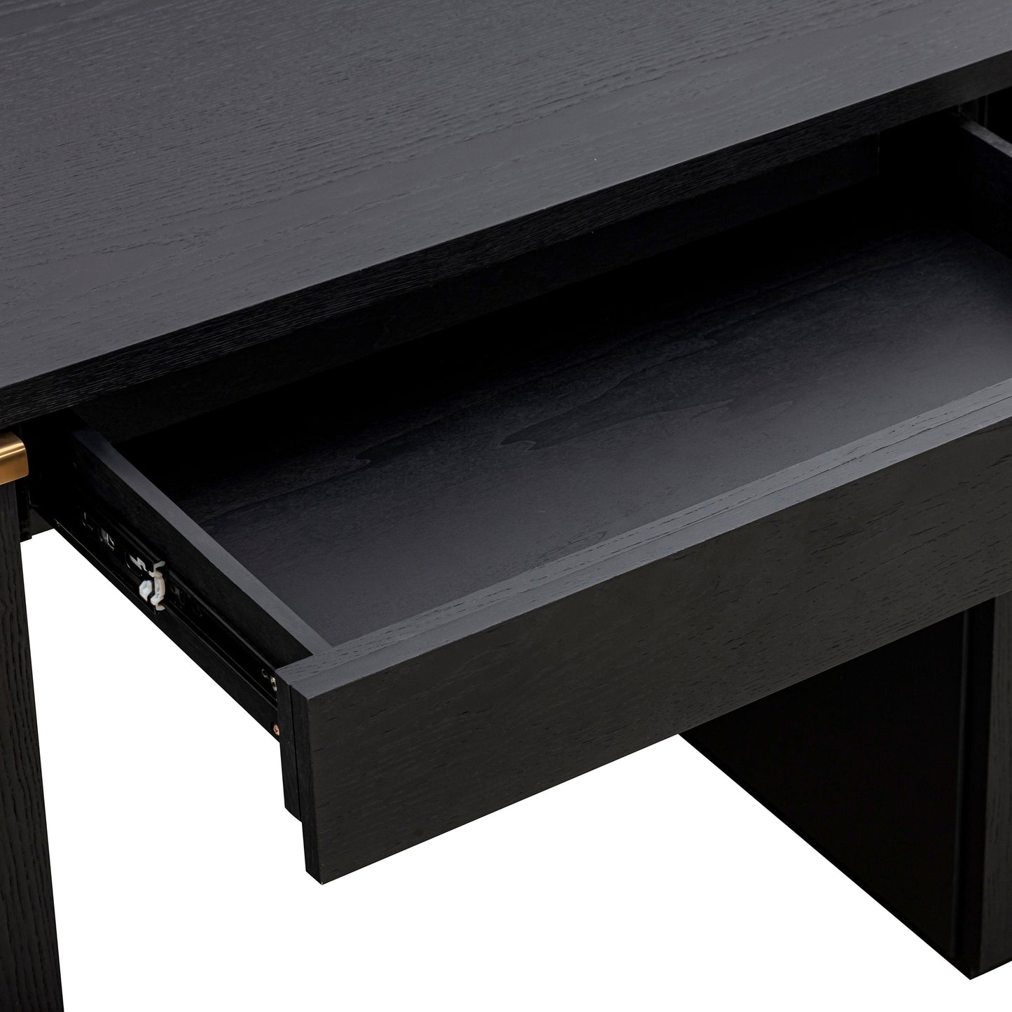 Marlow 64" Wood Executive Desk With Storage Black by Tov Furniture