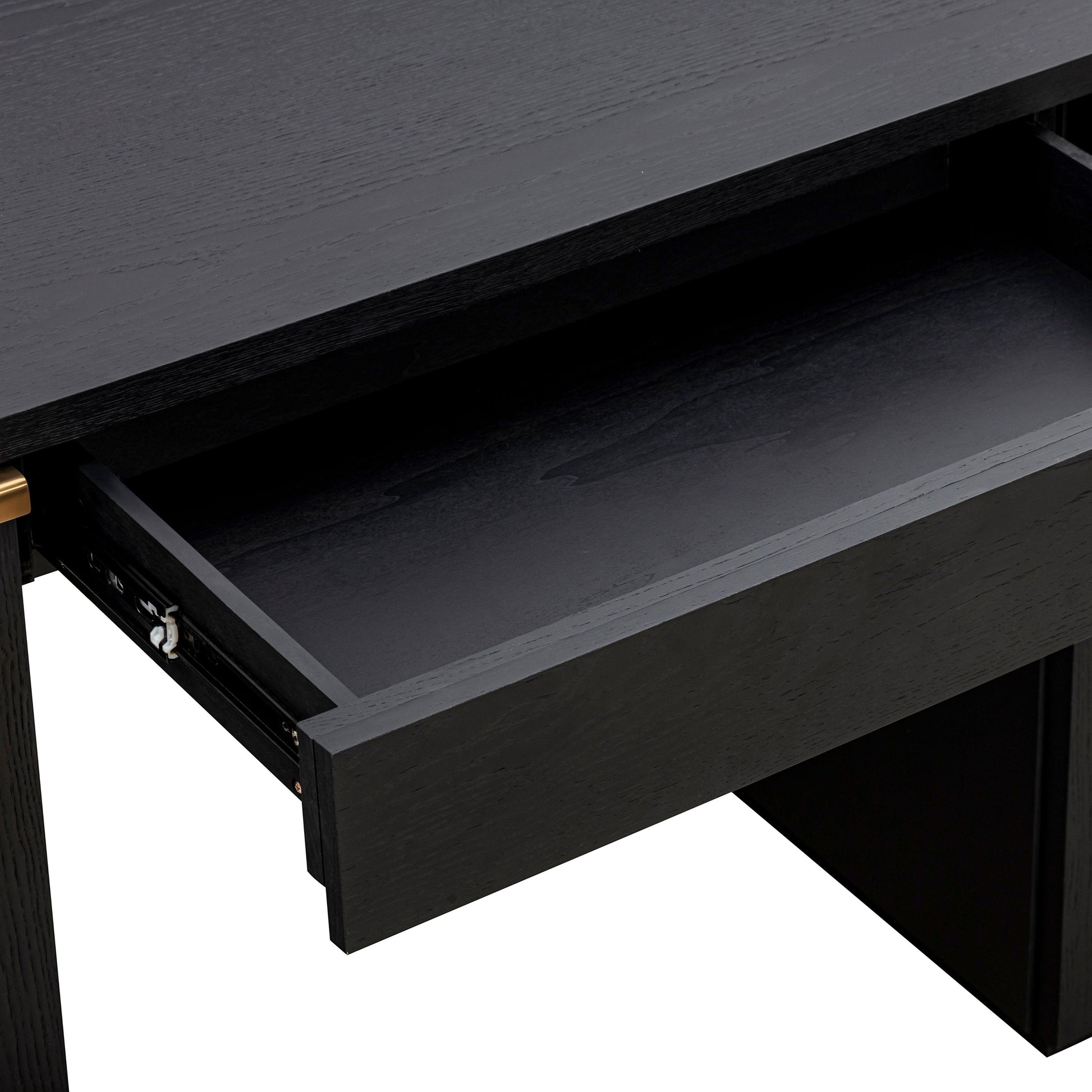 Marlow 64" Wood Executive Desk With Storage Black by Tov Furniture