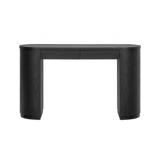 Marlow 52" Wood 2-Drawer Writing Desk Black by Tov Furniture
