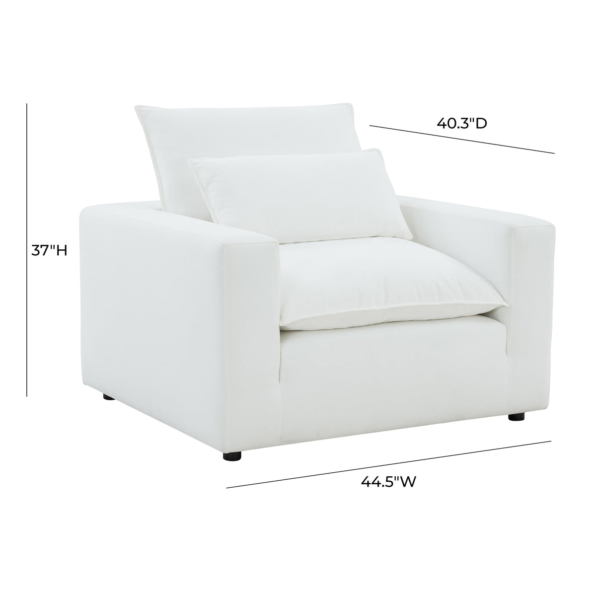 Cali Pearl Performance Fabric Arm Chair by TOV Furniture – photo 5 of 5