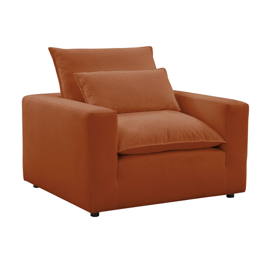 Cali Rust Performance Fabric Arm Chair by TOV