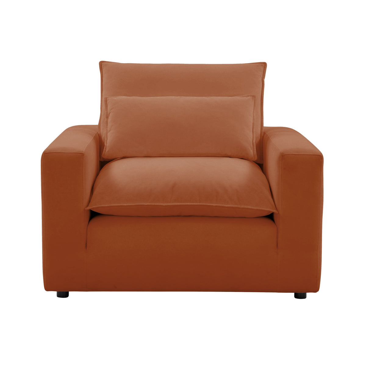 Cali Rust Performance Fabric Arm Chair by TOV Furniture – photo 2 of 5