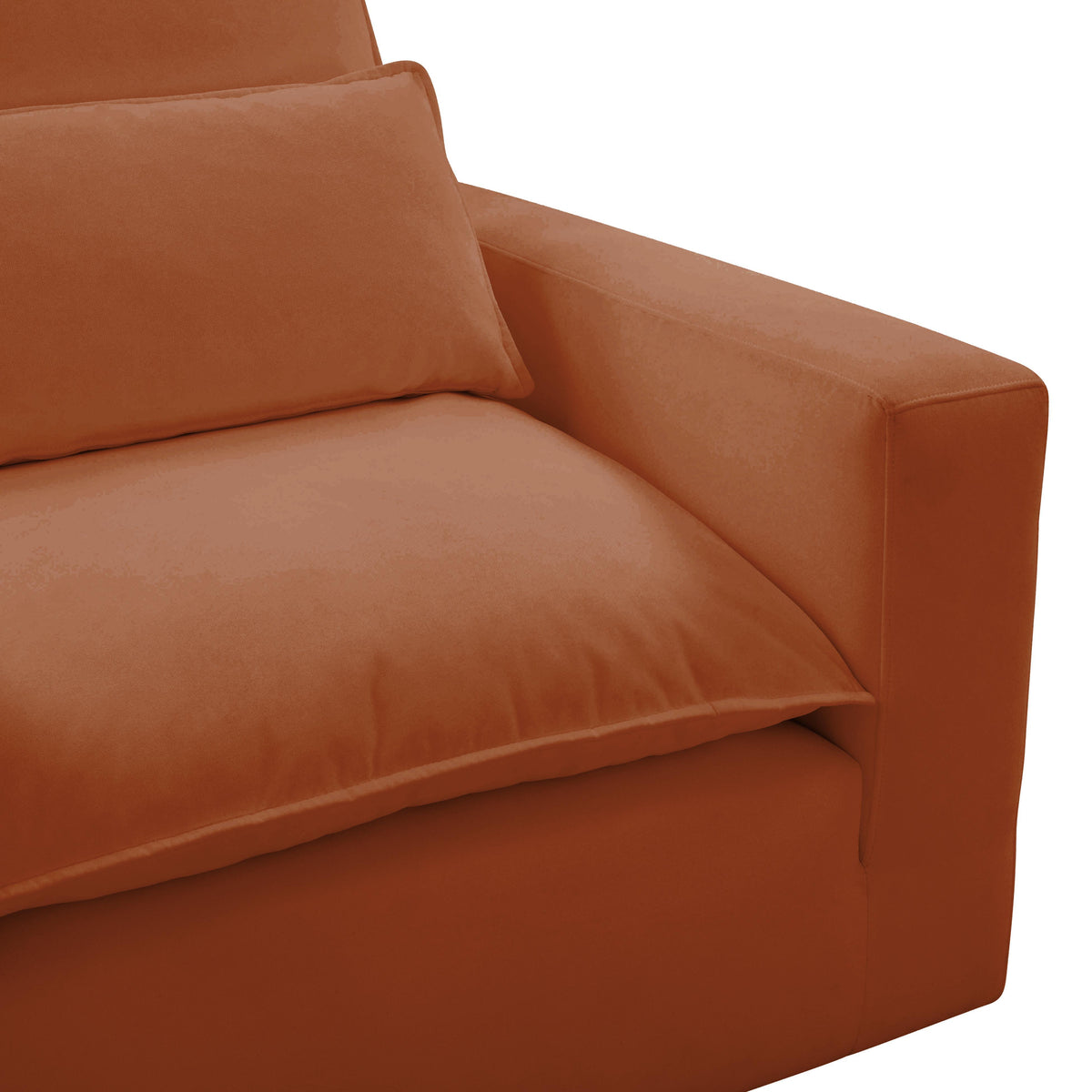 Cali Rust Performance Fabric Arm Chair by TOV Furniture – photo 4 of 5