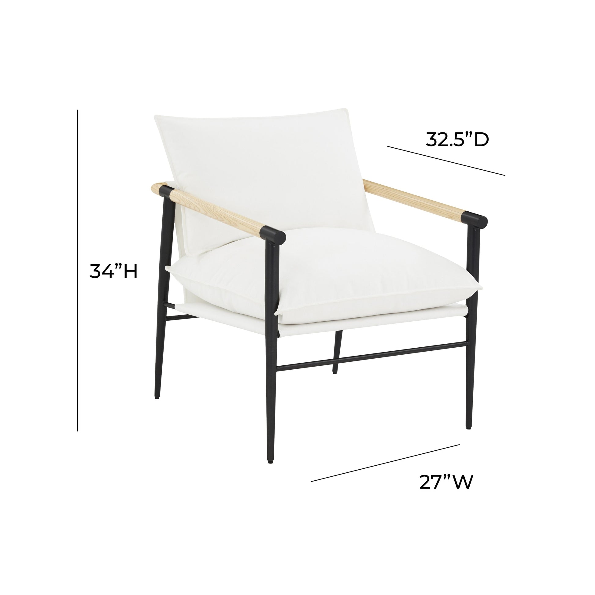 Cali Performance Fabric Accent Chair Ren L00192