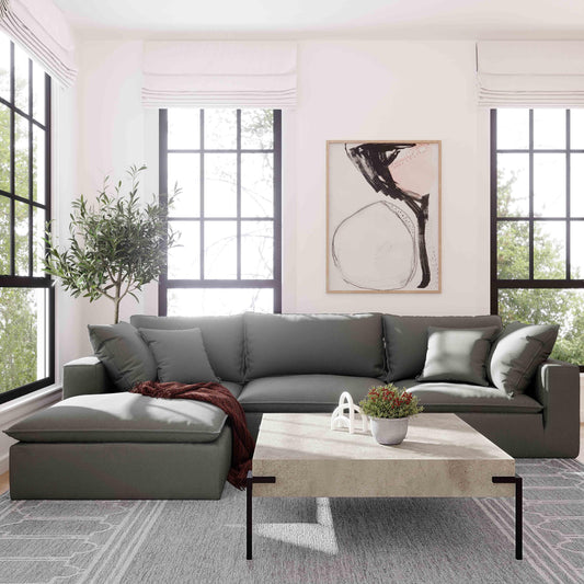 Cali Slate Performance Fabric Armless Chair by TOV Furniture – photo 2 of 8