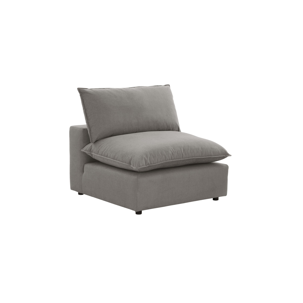 Cali Slate Performance Fabric Armless Chair by TOV Furniture – photo 3 of 8
