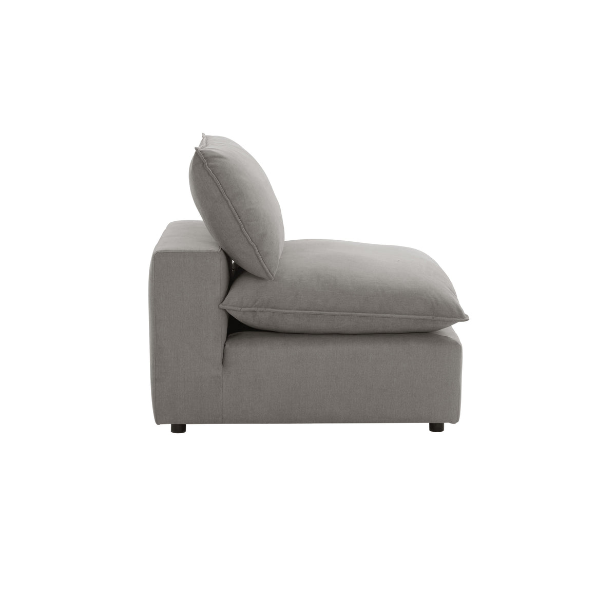 Cali Slate Performance Fabric Armless Chair by TOV Furniture – photo 4 of 8